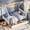 White, variant on HICOMILA Twin Size Composite Wood House Shaped Montessori Platform Bed with Decorative Roof Frame, Tall Headboard and Dual Spacious Underbed Storage Drawers, Natural