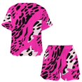 thumbnail image 3 of Leopard Print Pattern Print Women'S Pajamas Set Summer Sleepwear Sets 2 Piece Lounge Set, 3 of 7