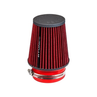 6 RED Truck Performance Long High Flow Cold Air Intake Cone