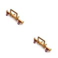 thumbnail image 2 of Kenally Parachoques delantero RC, accesorios de aleación de aluminio para coche, reemplazo de componentes remotos multipropósito para el modelo 1001 Oro 2piezas Kenally CBP266348, 2 of 6