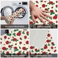 thumbnail image 3 of Gukieu Rose Flowers Print Dust-proof Floor Mats, Water-absorbent and Non-slip Flannel Door Mats 16x24in, Home Decoration Suitable for Kitchen, Bathroom, Garage, 3 of 7
