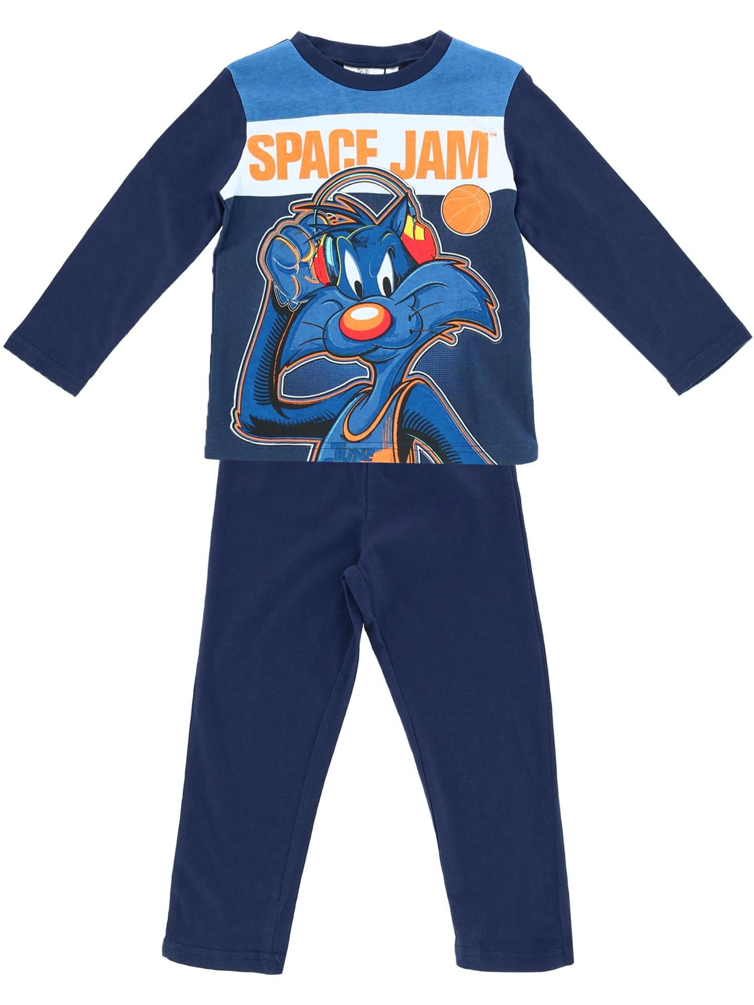 New Textiel Trade Boy's Space Jam Long Pajama Set 
