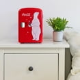 thumbnail image 3 of Coca-Cola 6 Can Portable Cooler/Warmer Mini Fridge Polar Bear, 3 of 9