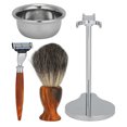 thumbnail image 4 of Shaving Kit, Old Fashioned Complete Professional Sturdy Shaving Brush  For Hair Salon For Home, 4 of 8