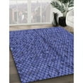 thumbnail image 3 of Ahgly Company Machine Washable Indoor Square Transitional Light Slate Blue Area Rugs, 7' Square, 3 of 7