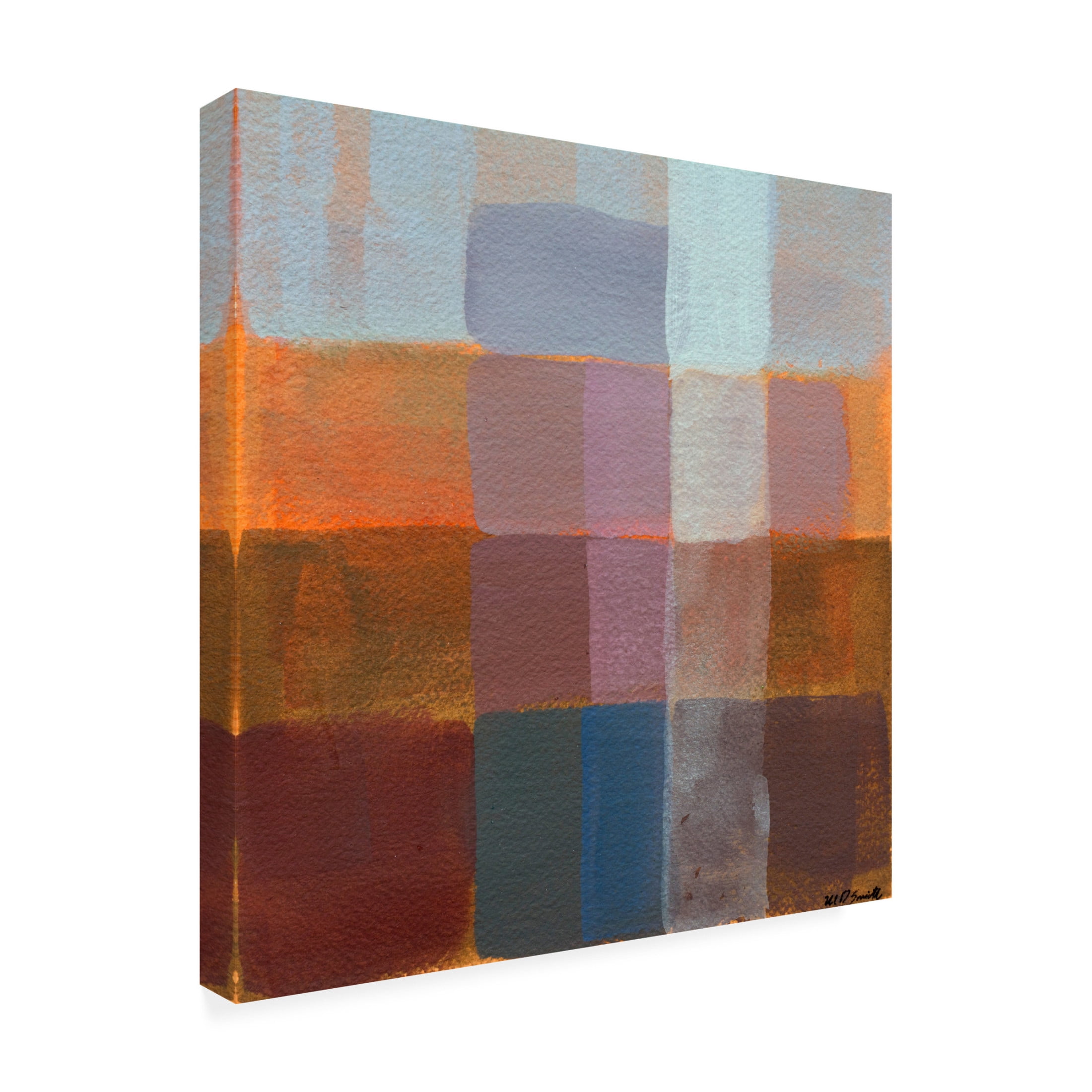 Canvas Wall Art - Mark David Smith 'Mediterranean' Wall Art for Living Room, Bedroom, or Office Décor by Trademark Fine Art - 18 x 18 Inches