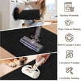 thumbnail image 4 of Enyhom Geometric High-low Cut Kitchen Rugs Sets of 3, Washable Nonslip Kitchen Mats for Floor, 20"x32"+20"x48"+20"x59", Black, 4 of 6