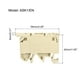 thumbnail image 2 of Riel DIN Montaje Fusible Soporte Terminal Bloques Tornillo Tipo Amarillo ASK1/EN Paquete de 2, 2 of 5