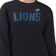 thumbnail image 2 of Women's G-III 4Her by Carl Banks  Black Detroit Lions Dot Print Team Graphic Fleece Pullover Sweatshirt, 2 of 3