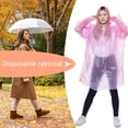 thumbnail image 2 of Chubasquero impermeable desechable con capucha para adultos y niños chubasquero de supervivencia transparente, 2 of 6