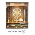 thumbnail image 3 of Devyom Wooden Temple Pooja Stand for Home Office with LED Spot Light, 3 of 4