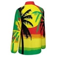 thumbnail image 5 of Palm Trees in Jamaica Colors Long Sleeve Blouse Woman Streetwear Casual Shirts Summer Oversize Woman Streetwear Clothing Birthday Present, 5 of 7