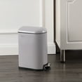 thumbnail image 5 of happimess Roland Mini 2.6-Gallon Step-Open Trash Can, Gloss Gray, HPM1009I, 5 of 8