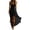 Black, variant on Women’s Sleeveless V-Neck High-Low Ruffle Maxi Dress, Flowy Asymmetrical Hem Casual Party Dress, 1 Piece, Sizes S Through XXL
