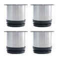 thumbnail image 1 of Uxcell 2.4 Pulgadas Piernas de Muebles Pies de Acero Inoxidable Reemplazo de Piernas de Sofá Estantes Altura Ajustable Paquete de 4, 1 of 7