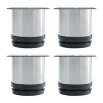 Uxcell 2.4 Inch Furniture Legs Stainless Steel Feet Sofa Shelves Leg Replacement Adjustable Height 4 Pack