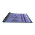 thumbnail image 2 of Ahgly Company Indoor Round Abstract Blue Modern Area Rugs, 8' Round, 2 of 4