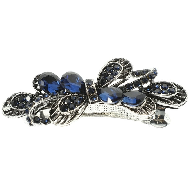 Pasador para el cabello con joyas y diamantes de imitación, ligero y lujoso, accesorio para mujer