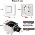 thumbnail image 3 of OREiN Bathroom Exhaust Fan with Light, 110 CFM 2.0 Sones, 27W Bathroom Fan with Light for Home, 1500lm, 3000K/4000K/5000K Selectable & Nightlight, FCC/ETL Listed, Bathroom Fan Light Combo, 3 of 9