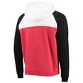 thumbnail image 3 of Men's New Era Red/White Washington Nationals Cooperstown Collection Quarter-Zip Hoodie Jacket, 3 of 3