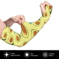 thumbnail image 3 of Uemuo Flowers Avocado Printed Arm Sleeves, Cooling UV Sun Protection Sports Compression for Men/Women, 3 of 8
