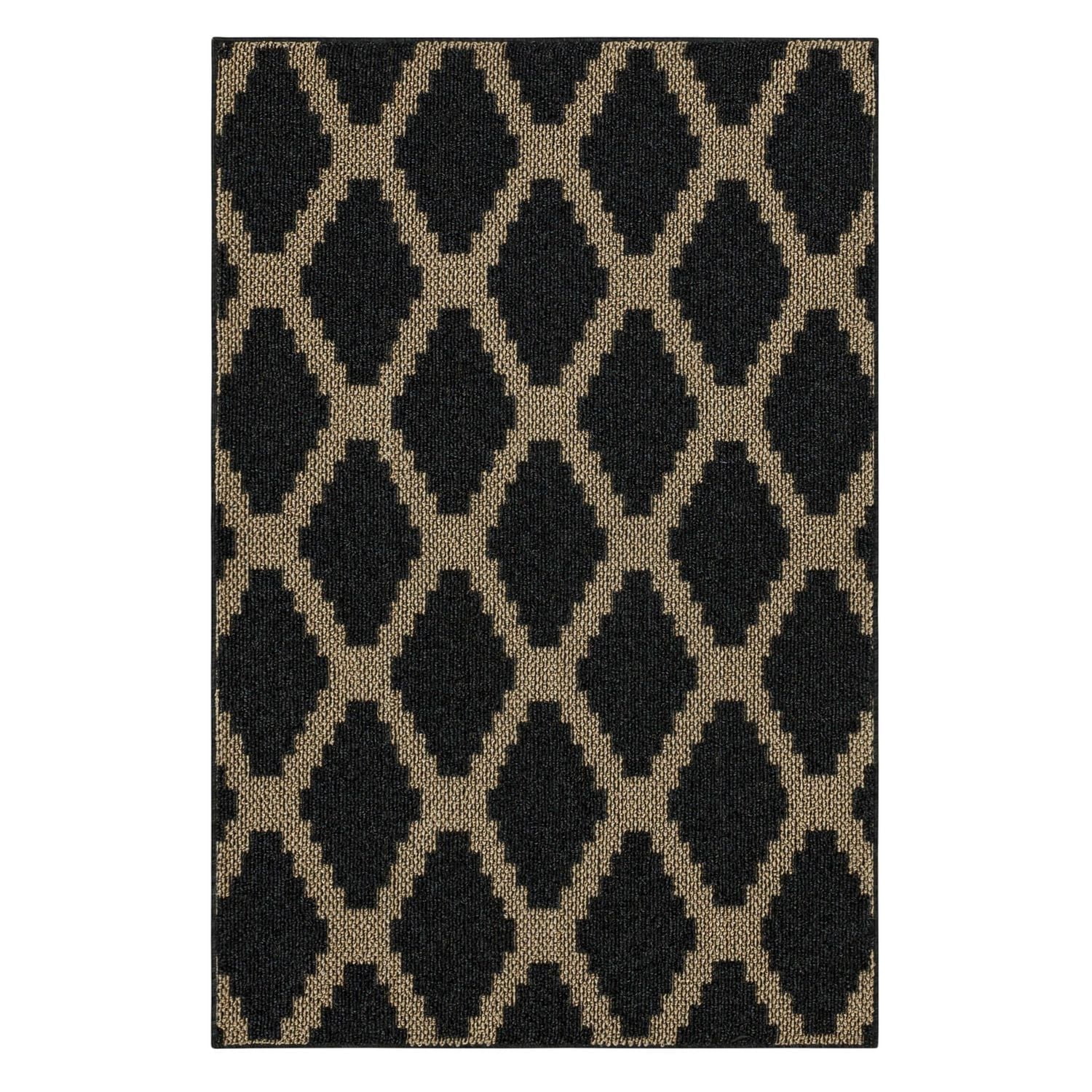 Mohawk Home - Tapis touffeté en polyester à motif de losanges, praline/havane