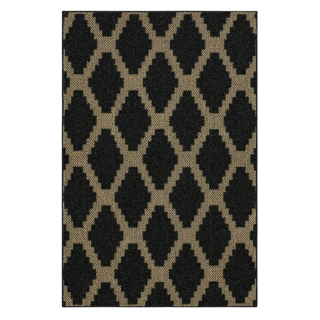 Mohawk Home - Tapis touffeté en polyester à motif de losanges, praline/havane