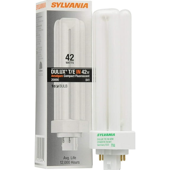 Sylvania 20890 - CF42DT/E/IN/841 - 42 Watt Triple Tube Compact Fluorescent Light Bulb, 4100K