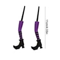 thumbnail image 3 of Cififendec Halloween Witch Leg Plant Stakes, 4.33", Plastic Spooky Striped Witch Boot Flower Pot Picks for Garden Planter Table Decor, 3 of 5