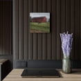 thumbnail image 5 of U R There Photography Birch Road Red Rustic Farmhouse Acrylic Analog Wall Clock, 5 of 6
