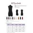 thumbnail image 6 of A2Y Women's Open Front Long Sleeveless Draped Side Pockets Vest Knit Sweater Navy XL, 6 of 6