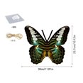 thumbnail image 3 of Xihbxyly Colgante de Madera con Forma de Mariposa, Decoración de Pared Inspirada En La Naturaleza, Diseño Rústico de Madera, Versátil para Interiores y Exteriores, Ideal para Sala de Estar, Jardín, C, 3 of 6