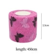 thumbnail image 7 of Self Adherent Elastic , Sports Wrap Tape 4.5M Width 2.5cm Cohesive s Pet Tape for Horse Legs Dogs Paws Sports Home Gym Shoulder Light Pink, 7 of 7