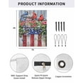 thumbnail image 2 of 4th of July RV Awning Sun Shade Screen 9'X7' Poppy Bird Mesh Sunscreen Patriotic Star Strips Awning Shade Screen with Zipper UV Blocker Completed Kits Outdoor Canopy for RV Motorhome Camper Travel, 2 of 7