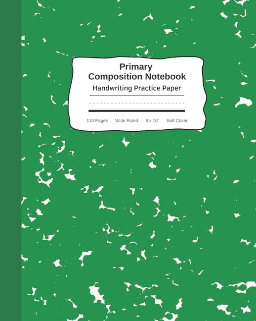 Primary Composition Notebook Handwriting Practice Paper Marble