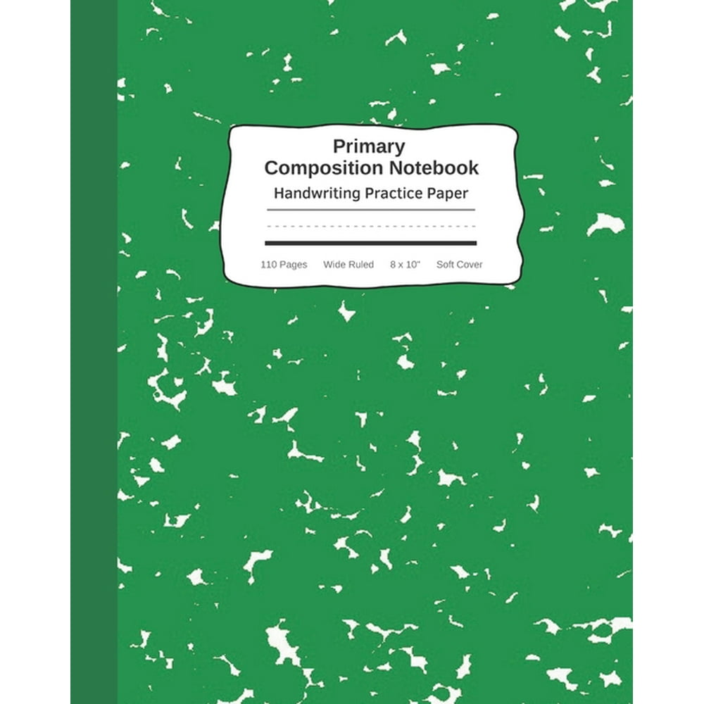 Primary Composition Notebook Handwriting Practice Paper Marble