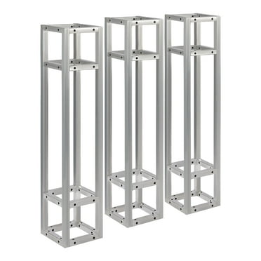 Miumaeov DJ Square Box Truss 3 Packs Trussing Segment Kit, DJ Lighting Truss TV Mount Stand Stage Club DJ Lighting Truss Tower Totem 39.37" x 7.87" x 7.78"