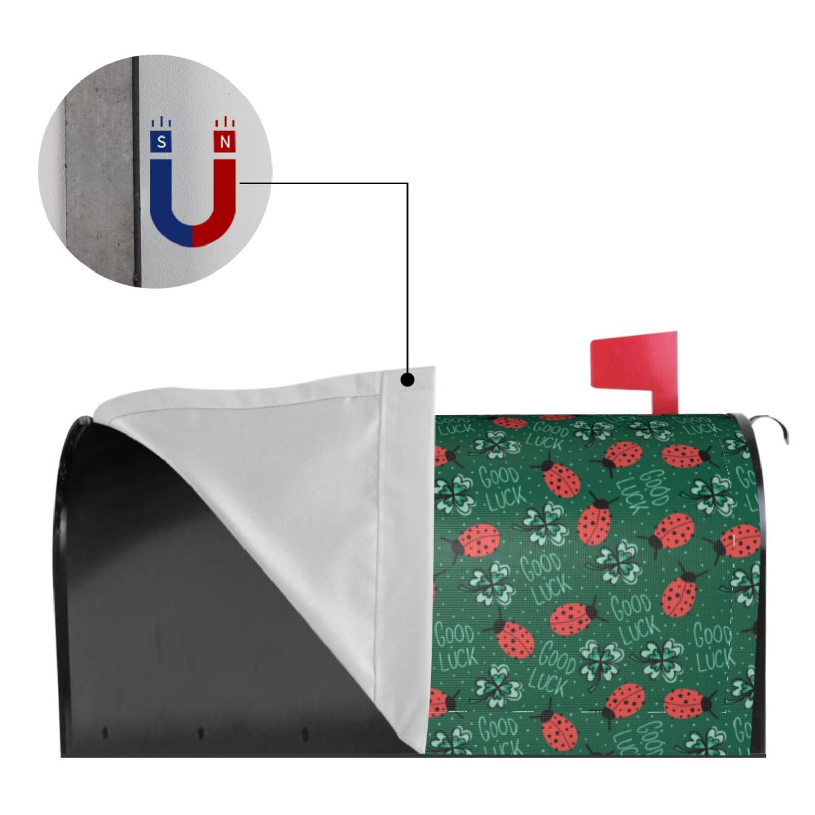 Kdxio Magnetic Mailbox Cover 21x18 in Mailbox Cover Outdoor Decoration Holiday Mailbox Covers for Home Garden Yard-21x18 in