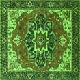 thumbnail image 1 of Ahgly Company Indoor Square Persian Green Traditional Area Rugs, 3' Square, 1 of 4