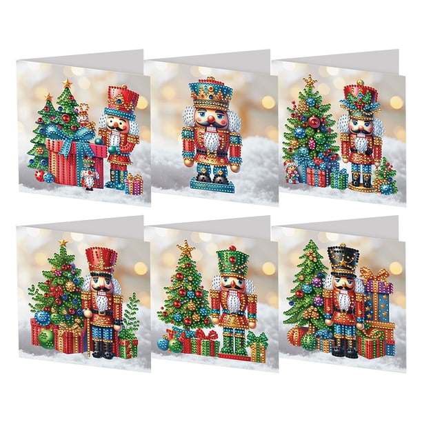 Tarjeta Dibujo Diamantes Kit Tarjetas Pintura Con Imitación 6 Uds. Cardenal para Adultos Y