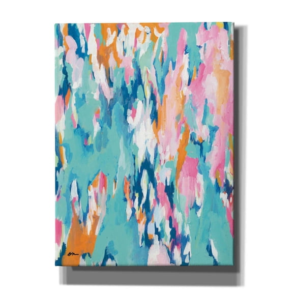 Epic Graffiti 'Abstract Aqua' by Jessica Mingo, Canvas Wall Art, 40"x54"