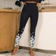 thumbnail image 1 of MKLEKYY Leggings de yoga para mujer, leggings deportivos de cintura alta, pantalones largos estampados, mallas de yoga, pantalones de entrenamiento elásticos, 1 of 4