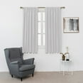 thumbnail image 7 of Yipa White Blackout Roman Curtains for Kids Bedroom Thermal Insulated Curtains Rod Pocket Tie Up Shade Curtains 1-Panel for Small Windows Bathroom Kitchen (46 x 46 Inches Long), 7 of 7