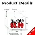 thumbnail image 2 of Everything 5 Dollars Yard Sign 10 Pack of 12 Inch x 16 Inch Single Sided Weatherproof Heavy-Duty Plastic with Stake | Cost-Effective Sales, Retail Bargains, Durable Signage | Made in, 2 of 7