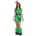 thumbnail image 1 of Disguise Women's Creeper Female Adult Costume, Green, M (8-10), 1 of 2