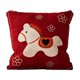 thumbnail image 2 of Cojín rojo festivo para el respaldo del sofá de la sala de estar, cojín para el dormitorio, cama, ventana, funda de almohada de fibra de poliéster lavable., 2 of 6