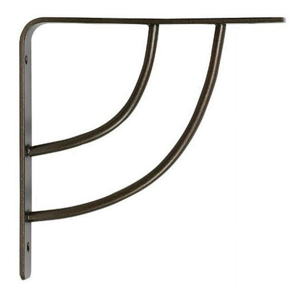 Knape & Vogt Matrix RP-0087-6BRZ Milano Shelf Bracket Bronze - 6 in. - pack of 10