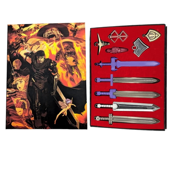 Swords & Icons - Berserk Necklace & Keychain 7 pc. Pendant