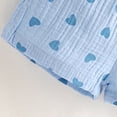 thumbnail image 5 of Xyant Toddler Baby Girl Clothes Knit Floral Fly Sleeve Tops Shorts Cute Summer Spring Outfits Infant Baby Girl Clothing Set (Blue,18-24 Months), 5 of 7