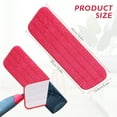thumbnail image 2 of Replacement Microfiber Mop Pad for Rubbermaid Reveal Spray Mop -12 Pack 16.5" Wet & Dry Floor Cleaning Refills Reusable Fit for Any Microfiber Reveal Flat Mop, 2 of 7